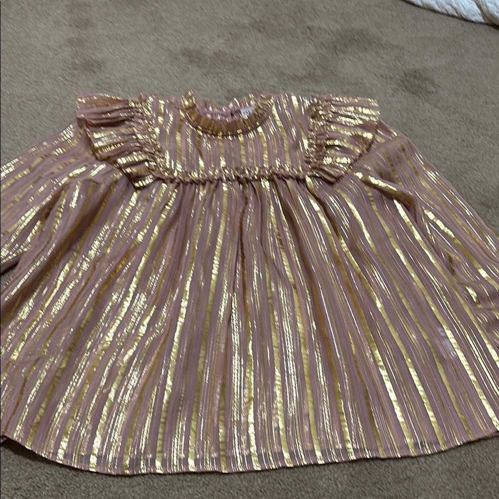⚡️FINAL PRICE⚡️ Ulla Johnson Pink and Gold Striped Top